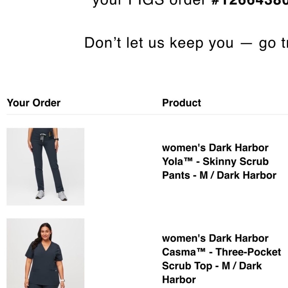 Figs Women's Charcoal V-Neck uniform top and pants stretchy - Picture 3 of 7